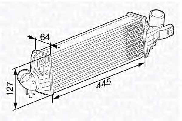351319203330 Magneti Marelli Охладитель наддувочного воздуха