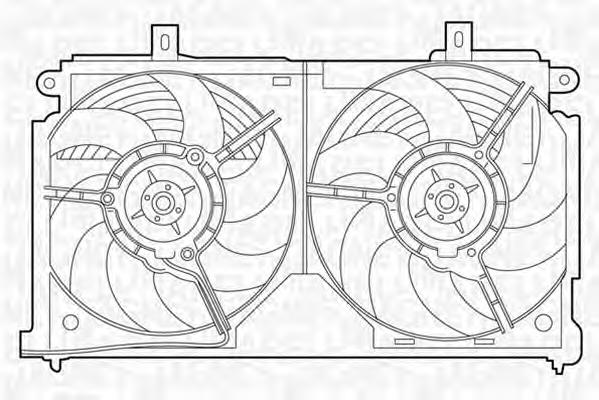 Диффузор радиатора охлаждения 1308L8 Peugeot/Citroen