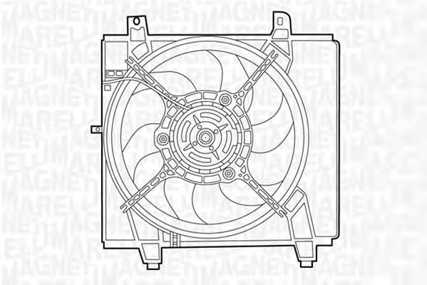 2535017000 Hyundai/Kia difusor do radiador de esfriamento