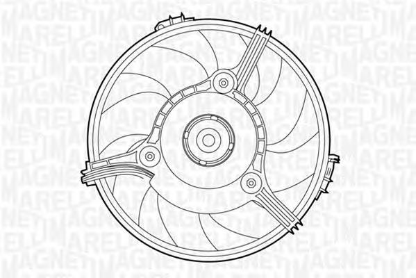 069422263010 Magneti Marelli ventilador elétrico de esfriamento montado (motor + roda de aletas)