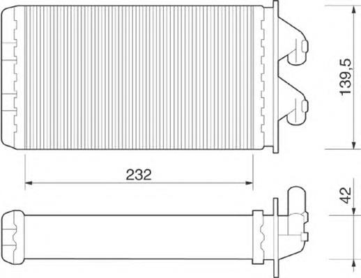 350218213000 Magneti Marelli radiador de forno (de aquecedor)