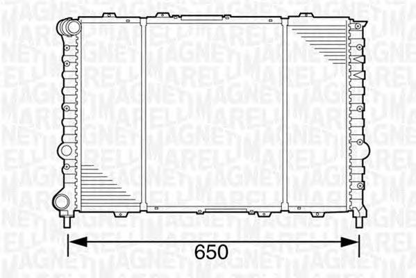 350213100700 Magneti Marelli radiador de esfriamento de motor