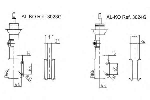 Амортизатор передний 3023G Al-ko
