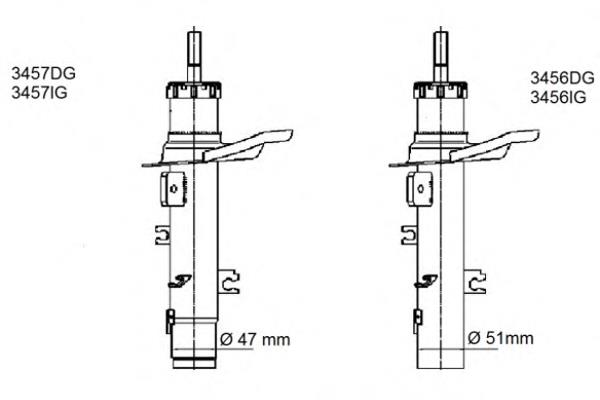 Амортизатор передний левый 3456IG Al-ko