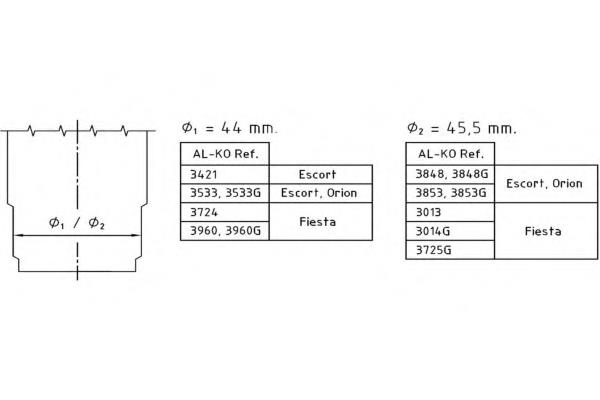 Amortecedor dianteiro MM00202 Japan Parts