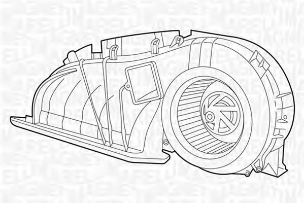 069401324010 Magneti Marelli caixa de ventilador de forno (de aquecedor de salão, montada)