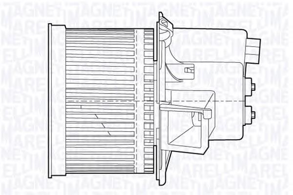 069412652010 Magneti Marelli motor de ventilador de forno (de aquecedor de salão)