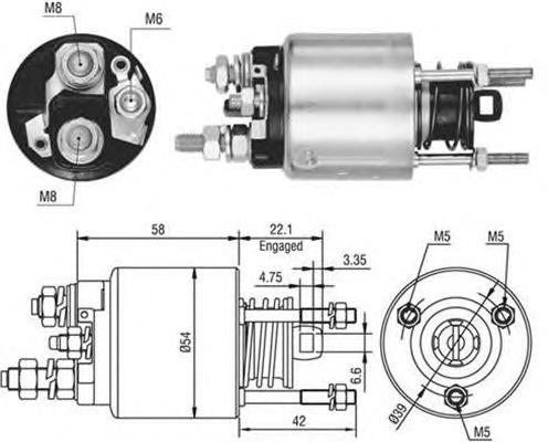 0009950983 Fiat/Alfa/Lancia roda-livre do motor de arranco