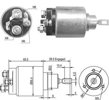 Relê retrator do motor de arranco 0331303159 Bosch