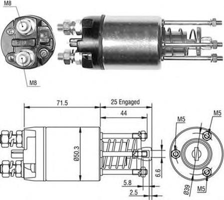 940113050460 Magneti Marelli relê retrator do motor de arranco