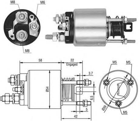 940113050526 Magneti Marelli roda-livre do motor de arranco