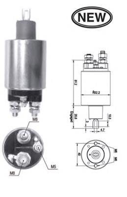 Relê retrator do motor de arranco 138763 REMA-PARTS