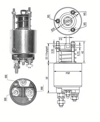 9947960 Fiat/Alfa/Lancia Тяговое реле стартера