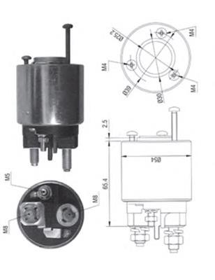 Втягивающее реле стартера 940113050373 Magneti Marelli