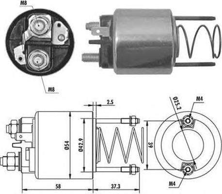 AME0382 Magneti Marelli Тяговое реле стартера