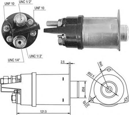 Relê retrator do motor de arranco 231913 Cargo