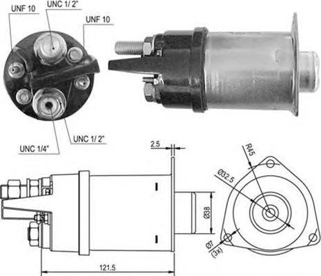 940113050426 Magneti Marelli relê retrator do motor de arranco