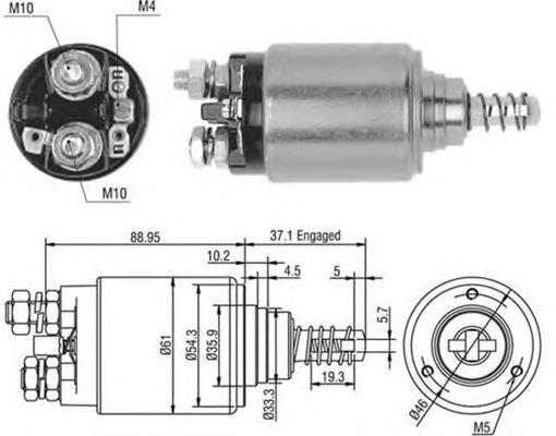 940113050402 Magneti Marelli Тяговое реле стартера