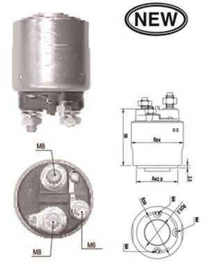 Втягивающее реле стартера 940113050562 Magneti Marelli