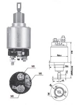 Реле втягивающее стартера MAGNETI MARELLI 940113050558