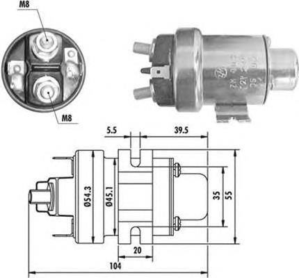 940113050020 Magneti Marelli Тяговое реле стартера