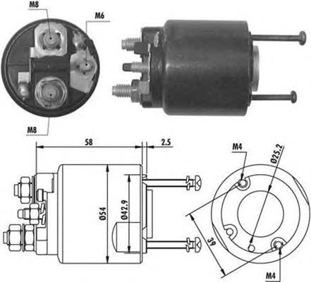 23343AX010 Nissan relê retrator do motor de arranco