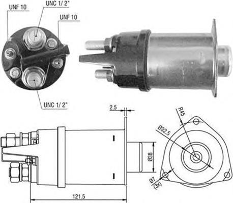 Relê retrator do motor de arranco SS1020 As-pl