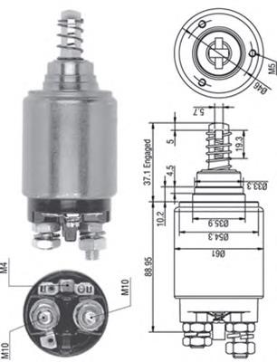 940113050262 Magneti Marelli relê retrator do motor de arranco