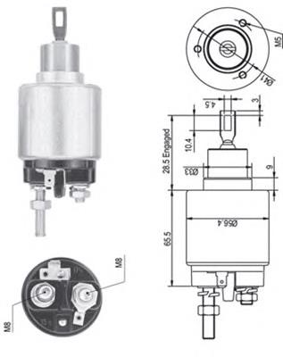 Втягивающее реле стартера 940113050325 Magneti Marelli