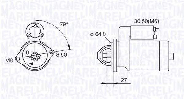 063280045010 Magneti Marelli motor de arranco