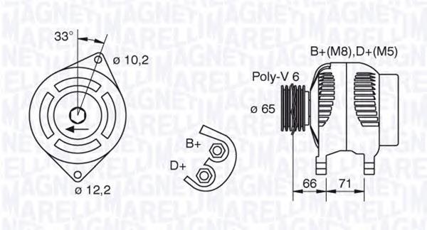 063321391010 Magneti Marelli gerador