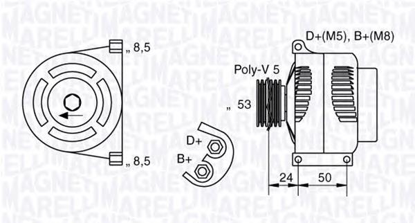 063377002010 Magneti Marelli gerador