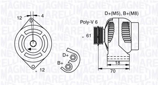 063377005010 Magneti Marelli gerador