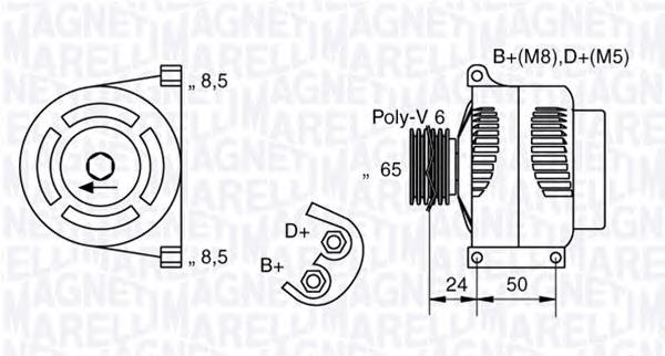 0051709133 Fiat/Alfa/Lancia gerador