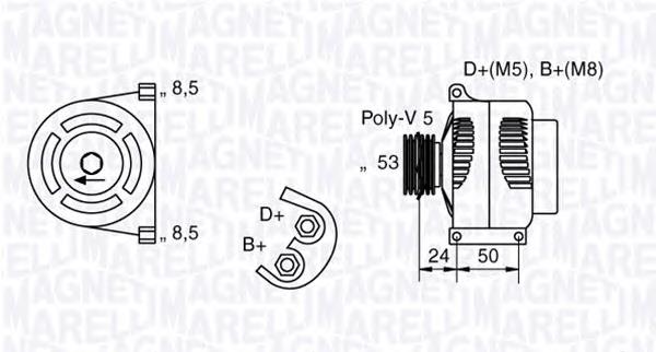 063377007010 Magneti Marelli Генератор автомобильный