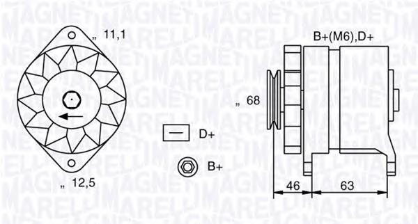 063321021010 Magneti Marelli gerador