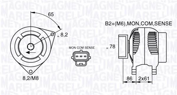 Генератор 063377412010 Magneti Marelli