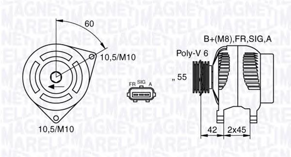 063377416010 Magneti Marelli gerador