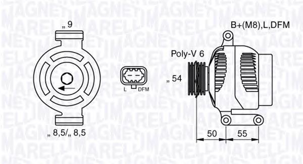 Генератор 063377425010 Magneti Marelli