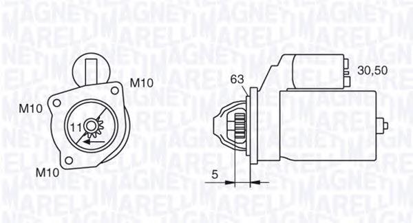 Стартер 063280036010 Magneti Marelli