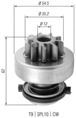 Бендикс стартера 940113020375 Magneti Marelli