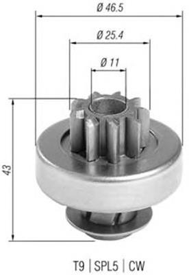 ZN1152 ZEN roda-livre do motor de arranco