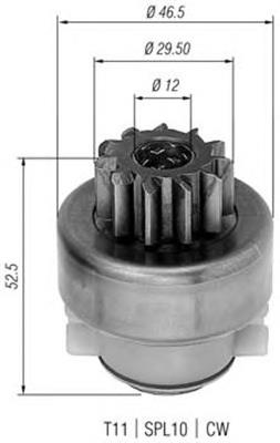 Бендикс стартера 940113020283 Magneti Marelli