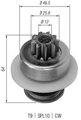 Бендикс стартера 940113020034 Magneti Marelli