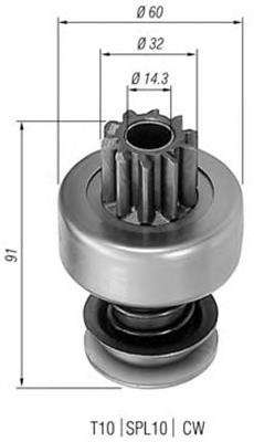 Roda-livre do motor de arranco 132345 REMA-PARTS