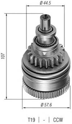 Бендикс стартера AMB0228 Magneti Marelli