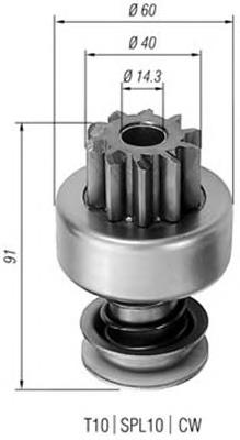 Бендикс стартера 940113020120 Magneti Marelli