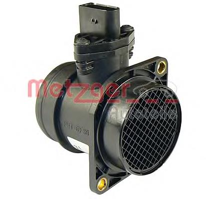 0891071 Metzger sensor de fluxo (consumo de ar, medidor de consumo M.A.F. - (Mass Airflow))