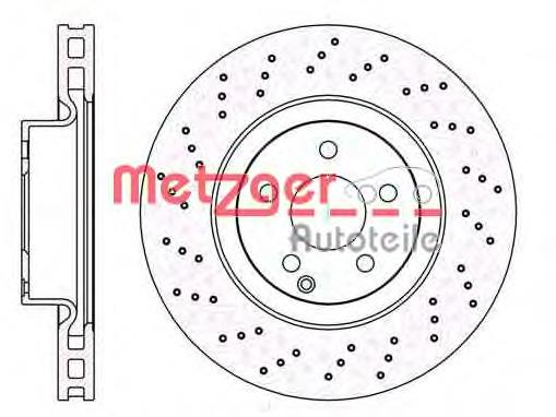 6103210 Metzger диск тормозной передний