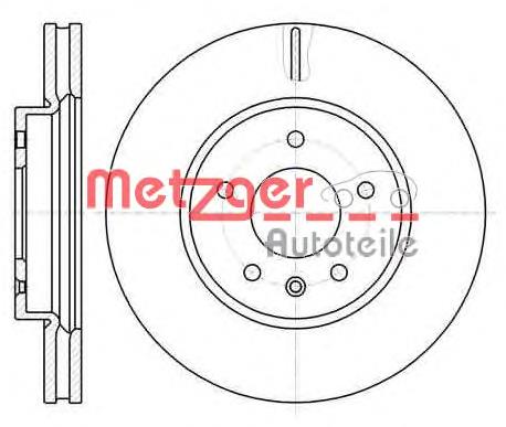 61183.10 Metzger диск тормозной передний